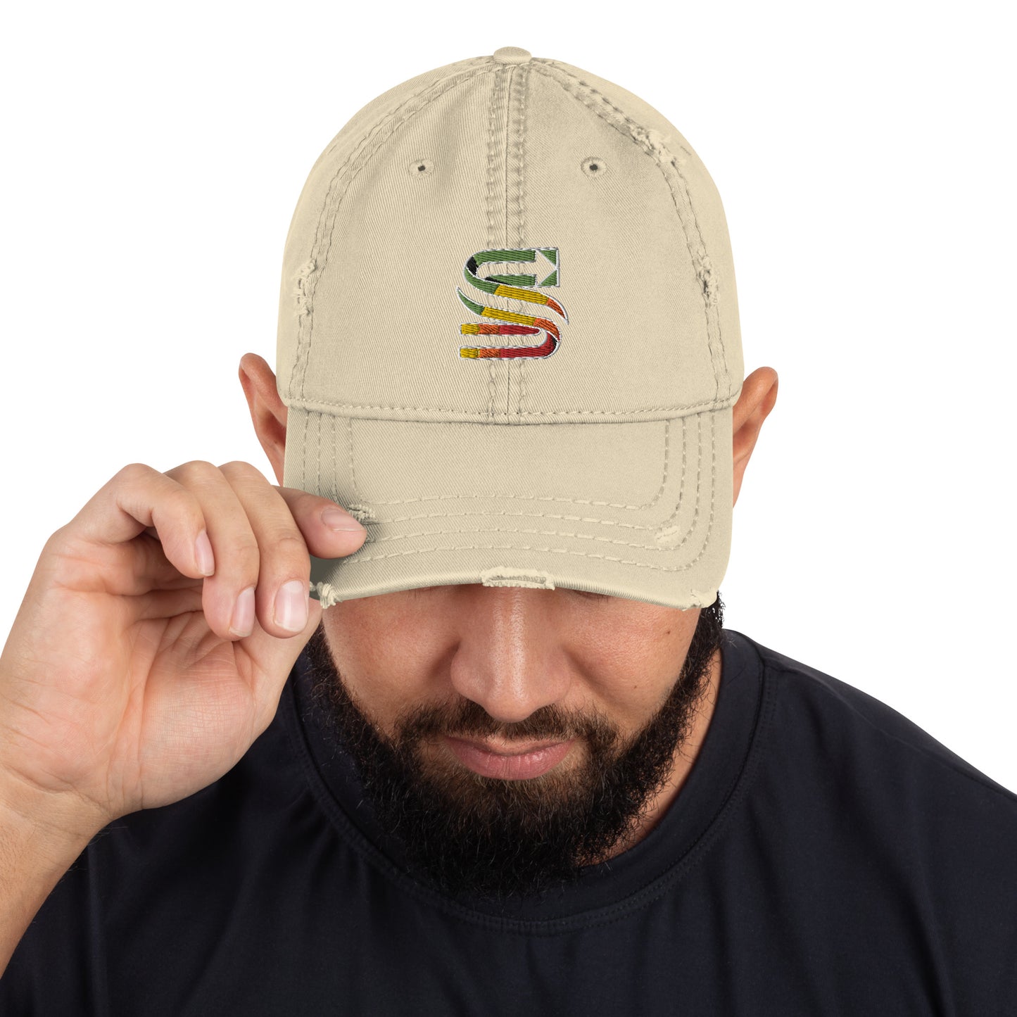 Distressed Dad Hat "main logo"