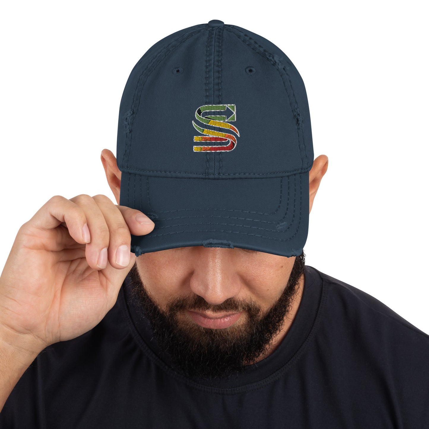 Distressed Dad Hat "main logo"