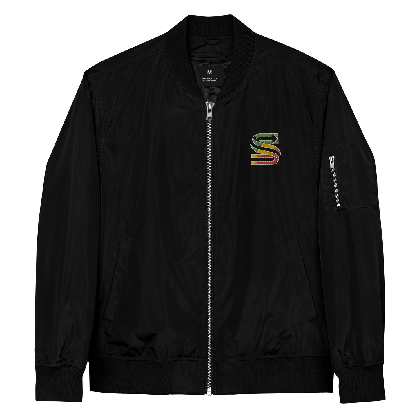 Premium recycled bomber jacket - "main logo"