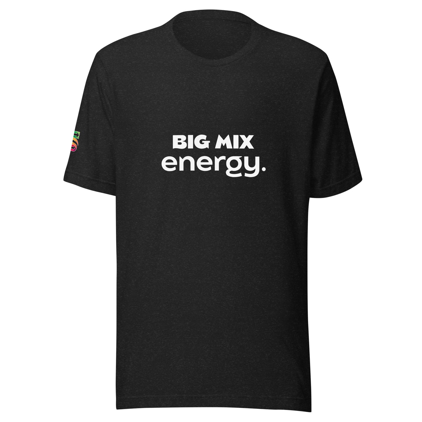 Unisex t-shirt "BIG MIX energy / main logo sleeve"