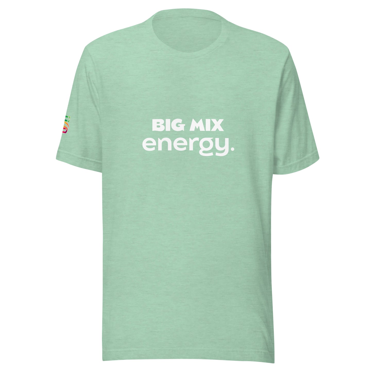 Unisex t-shirt "BIG MIX energy / main logo sleeve"