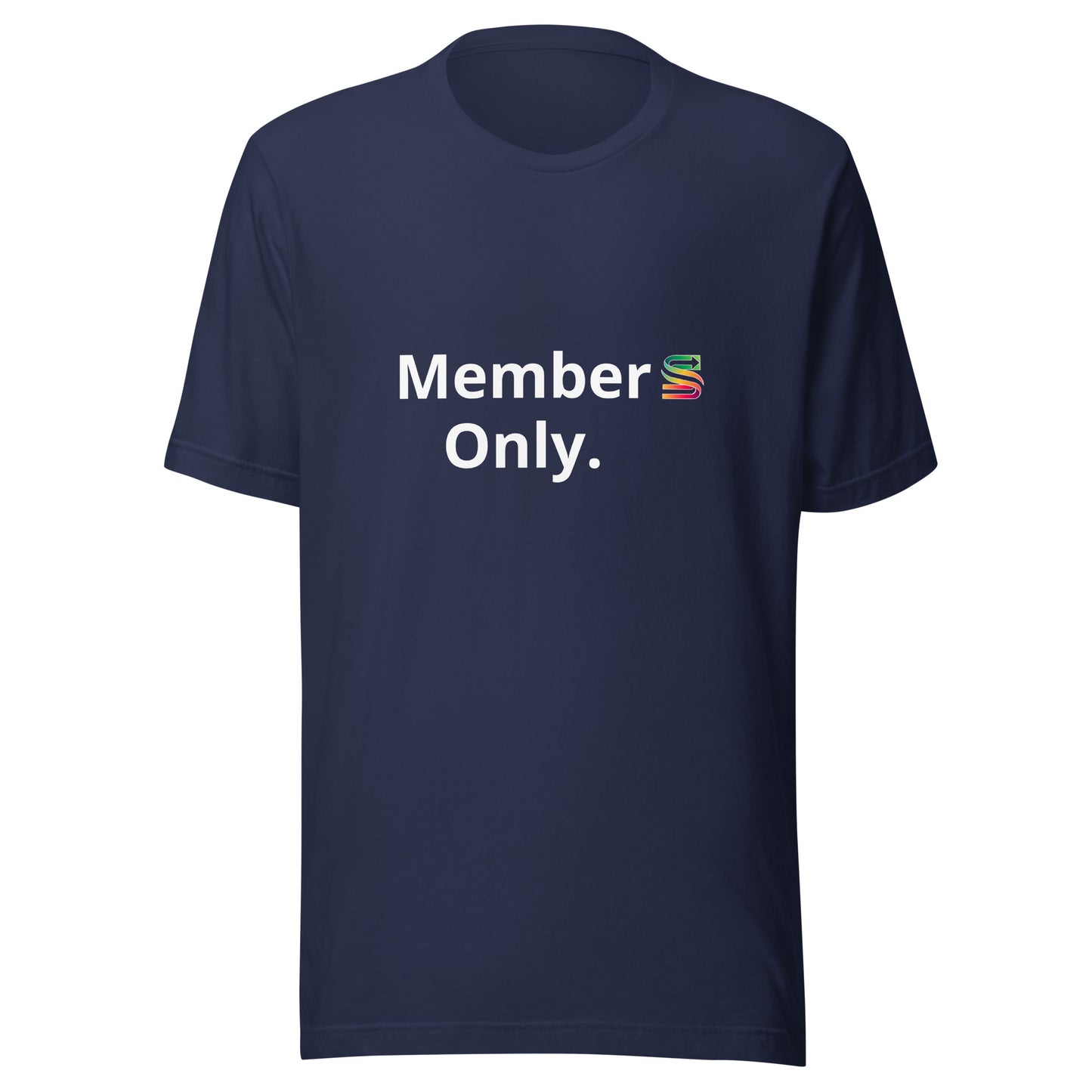 Unisex t-shirt "members only" hidden in plain sight main logo