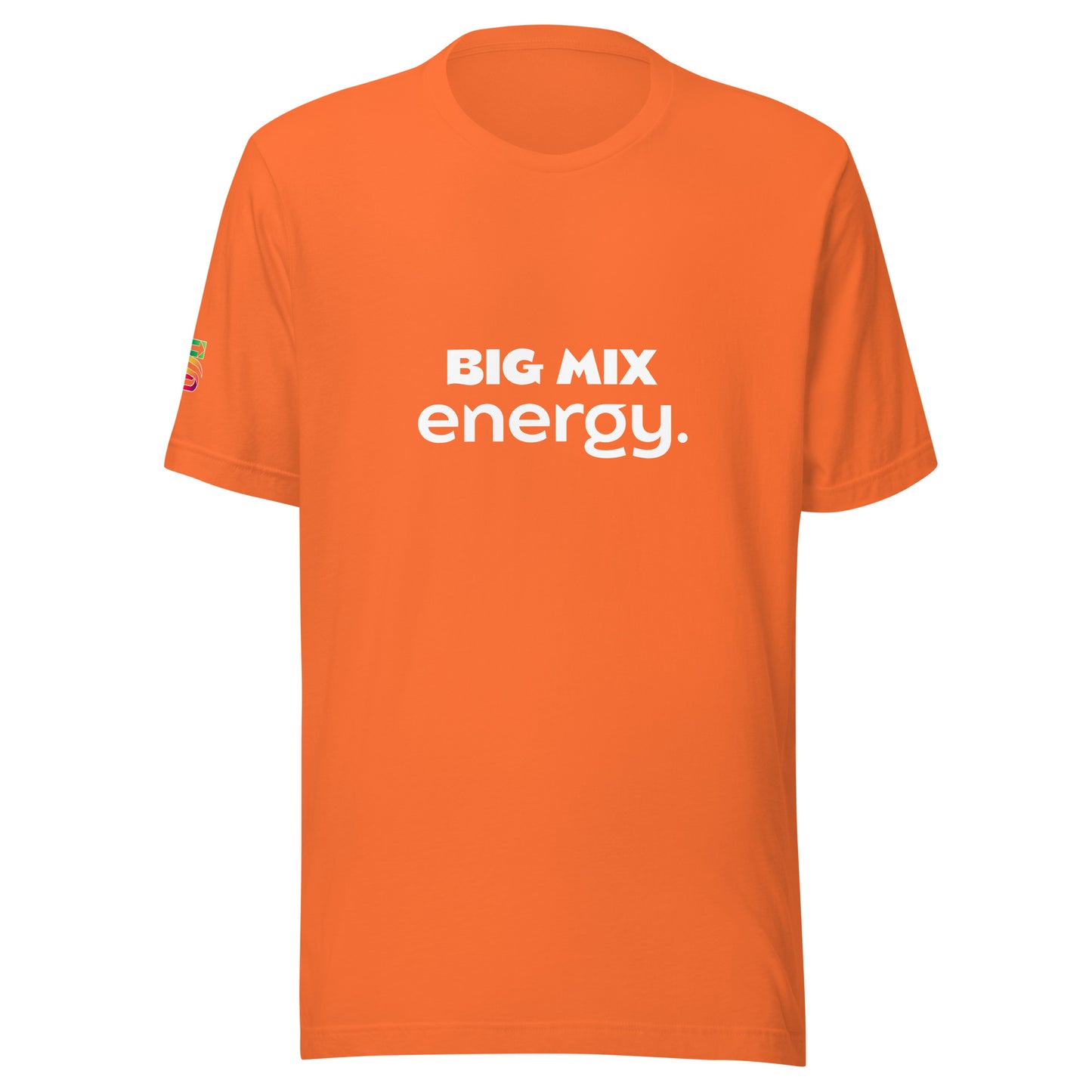 Unisex t-shirt "BIG MIX energy / main logo sleeve"