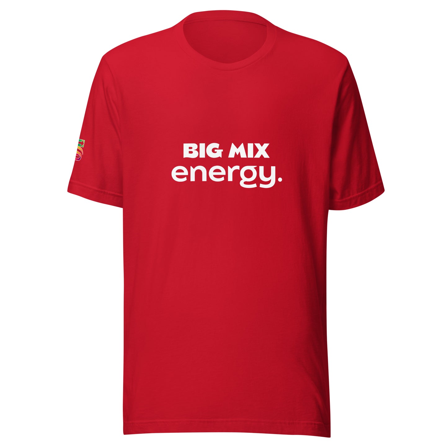 Unisex t-shirt "BIG MIX energy / main logo sleeve"