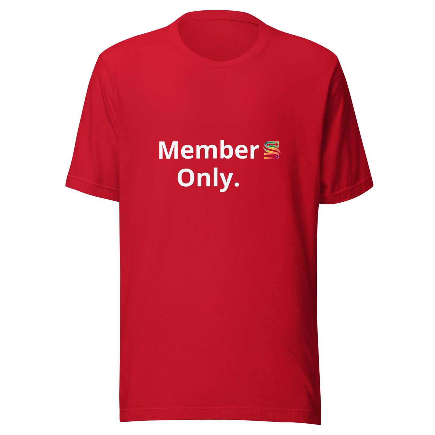 Unisex t-shirt "members only" hidden in plain sight main logo