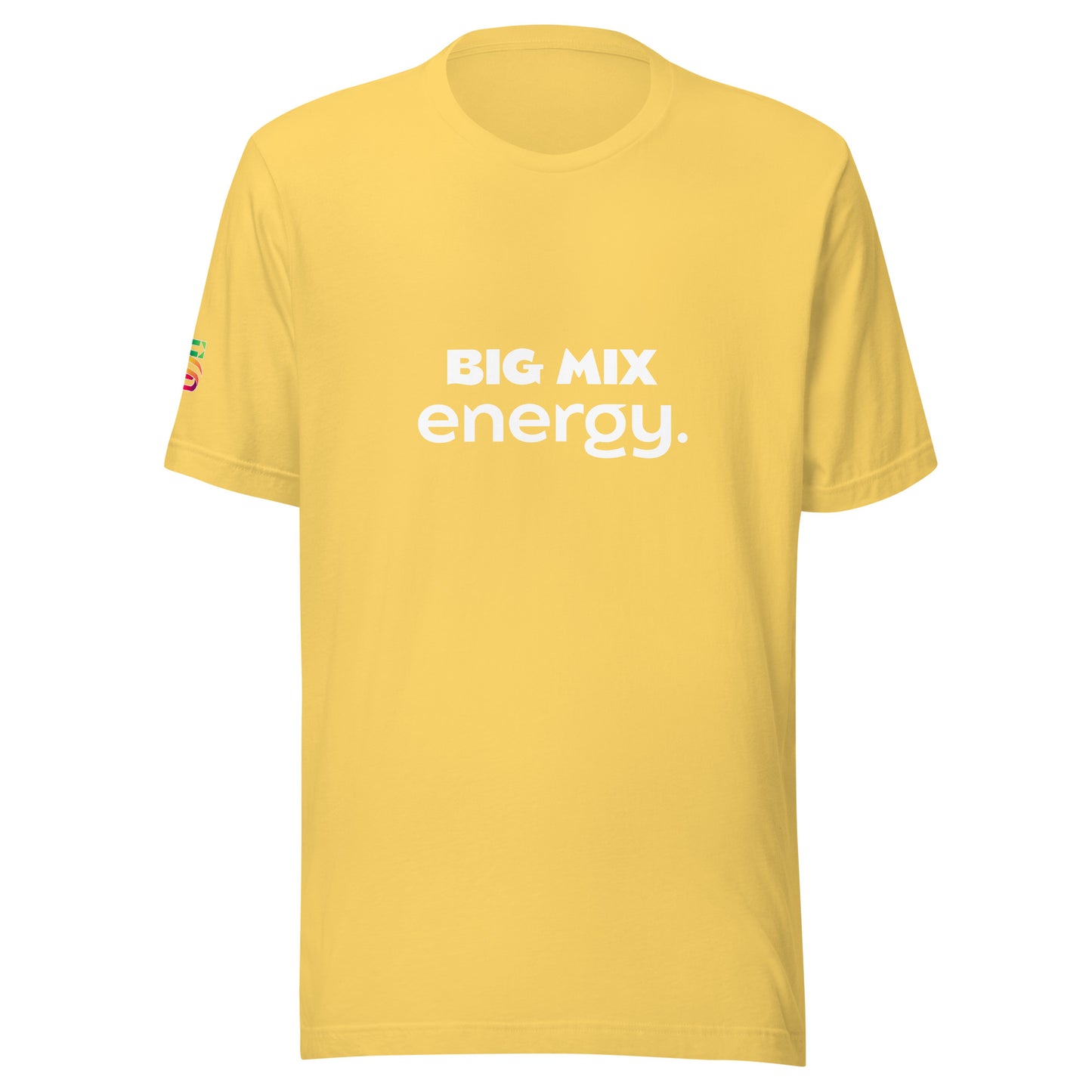 Unisex t-shirt "BIG MIX energy / main logo sleeve"