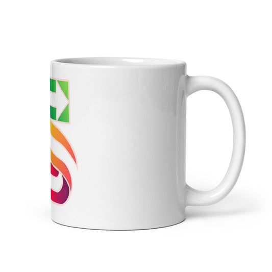 White glossy mug "main logo"