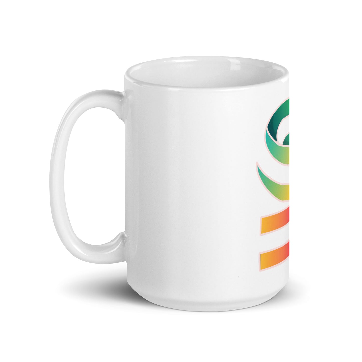 White glossy mug "main logo"