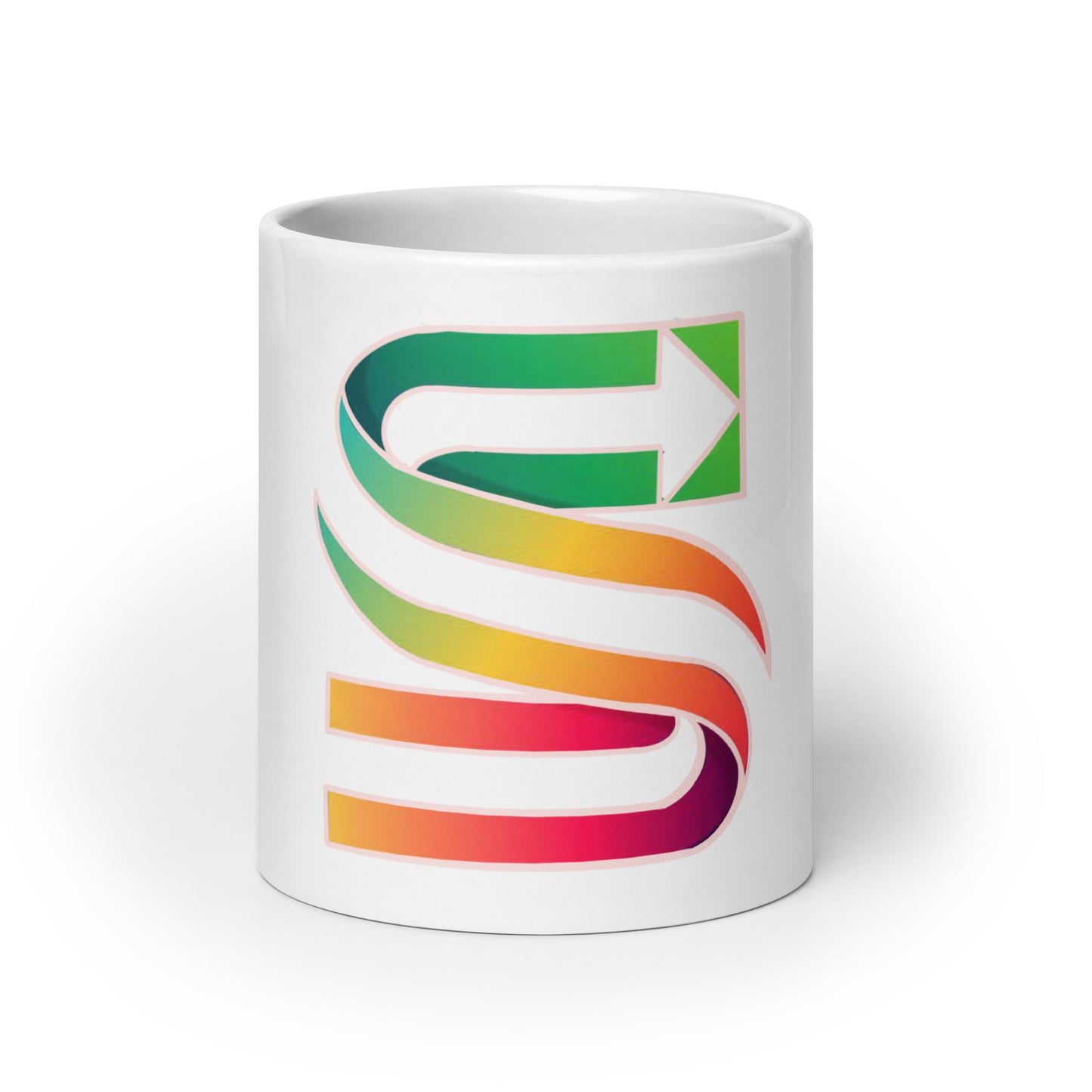 White glossy mug "main logo"