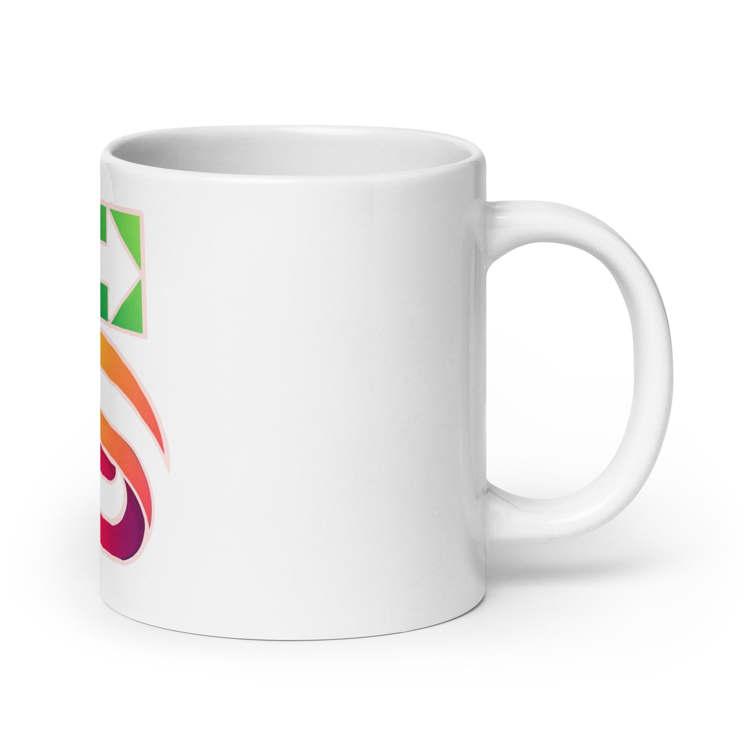 White glossy mug "main logo"